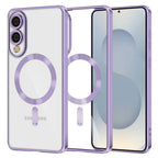Husă transparentă Techsuit Luxury Crystal MagSafe Galaxy S25 Edge – Mov deschis – imagine 9