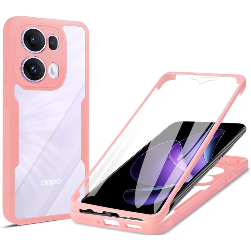 Husă Oppo Reno13 Pro 360 Techsuit ColorVerse, roz – imagine 1