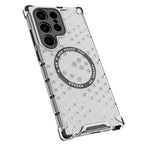 Husă Galaxy S24 Ultra Techsuit HoneyComb Shield MagSafe, alb – imagine 2