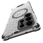 Husă Galaxy S24 Ultra Techsuit HoneyComb Shield MagSafe, alb – imagine 5