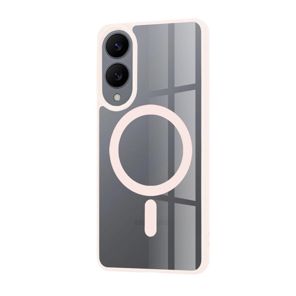 Husă transparentă Techsuit MagSafe Pro Galaxy S25 Edge – Roz nude – imagine 16