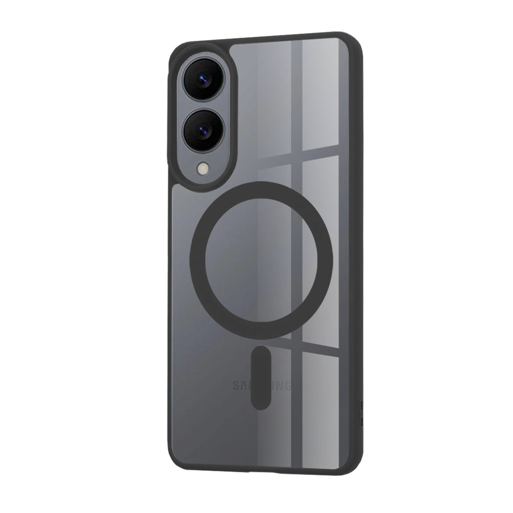 Husă transparentă Techsuit MagSafe Pro Galaxy S25 Edge – Negru – imagine 3