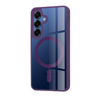 Husă transparentă Techsuit MagSafe Pro Galaxy S25 – Mov – imagine 3