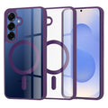 Husă transparentă Techsuit MagSafe Pro Galaxy S25 – Mov – imagine 1