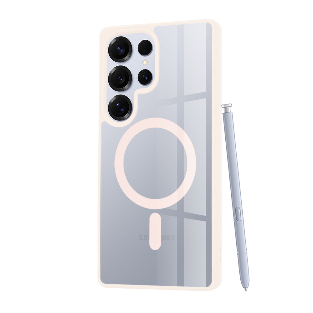 Husă transparentă Techsuit MagSafe Pro Galaxy S25 Ultra – Roz nude – imagine 14