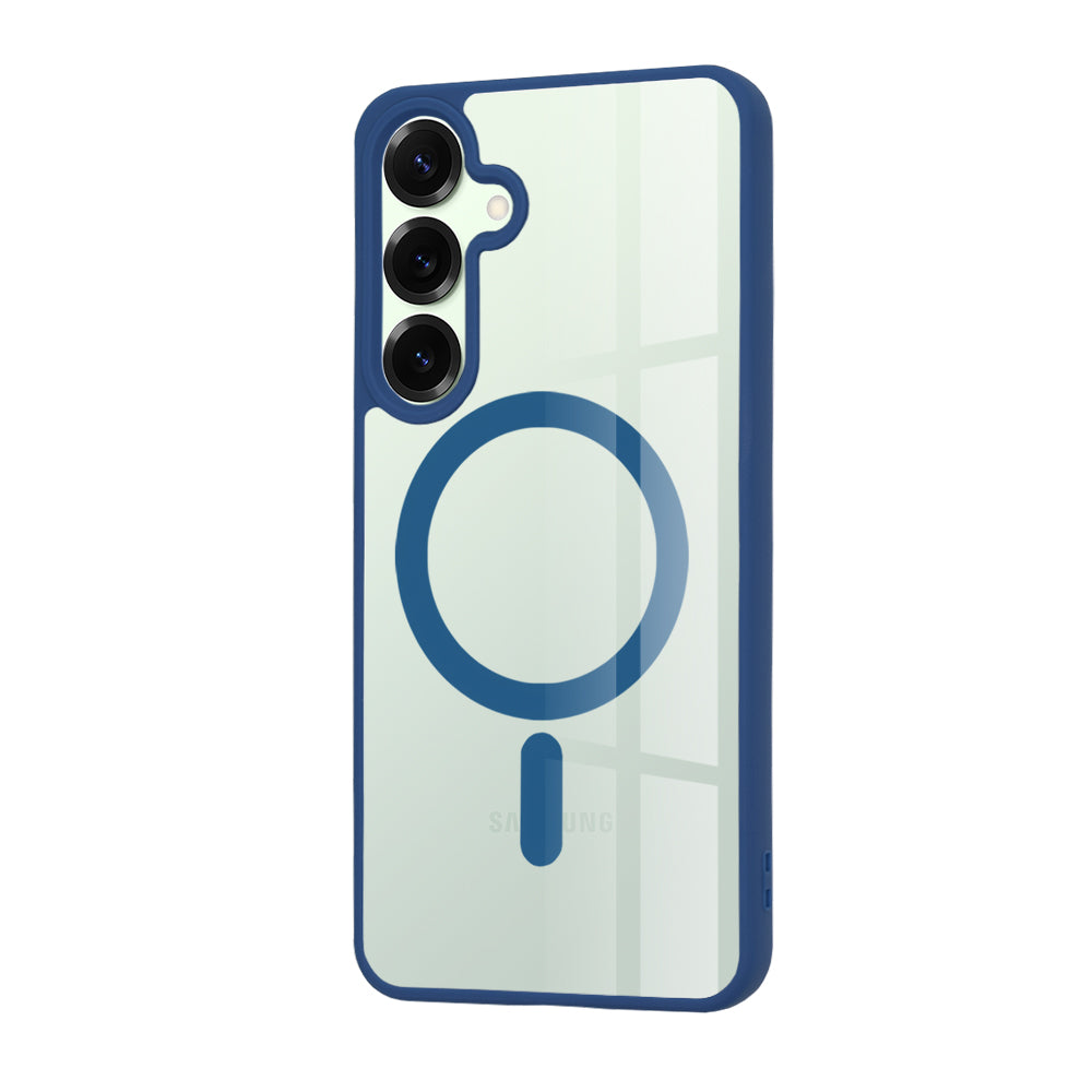 Husă transparentă Techsuit MagSafe Pro Galaxy S25 Plus – Albastru – imagine 3