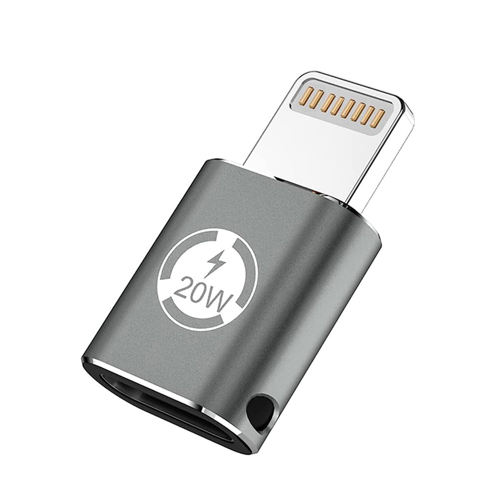 Adaptor Lightning la USB-C mamă, 20W, gri – Techsuit A11 – imagine 2