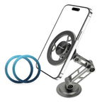 Suport magnetic MagSafe premium, bord și birou, gri – Techsuit S14 – imagine 2