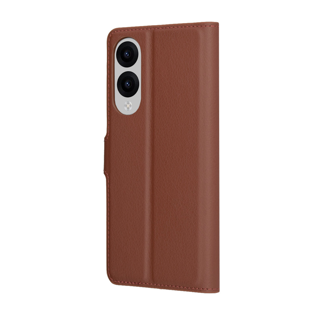 Husă portofel Techsuit Leather Folio Galaxy S25 Edge – Maro – imagine 5