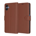 Husă portofel Techsuit Leather Folio Galaxy A06 – Maro – imagine 1