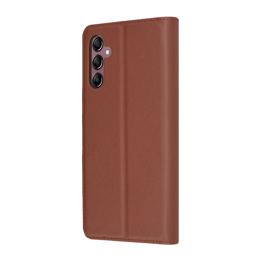 Husă portofel Techsuit Leather Folio Galaxy A14 / A14 5G – Maro – imagine 5