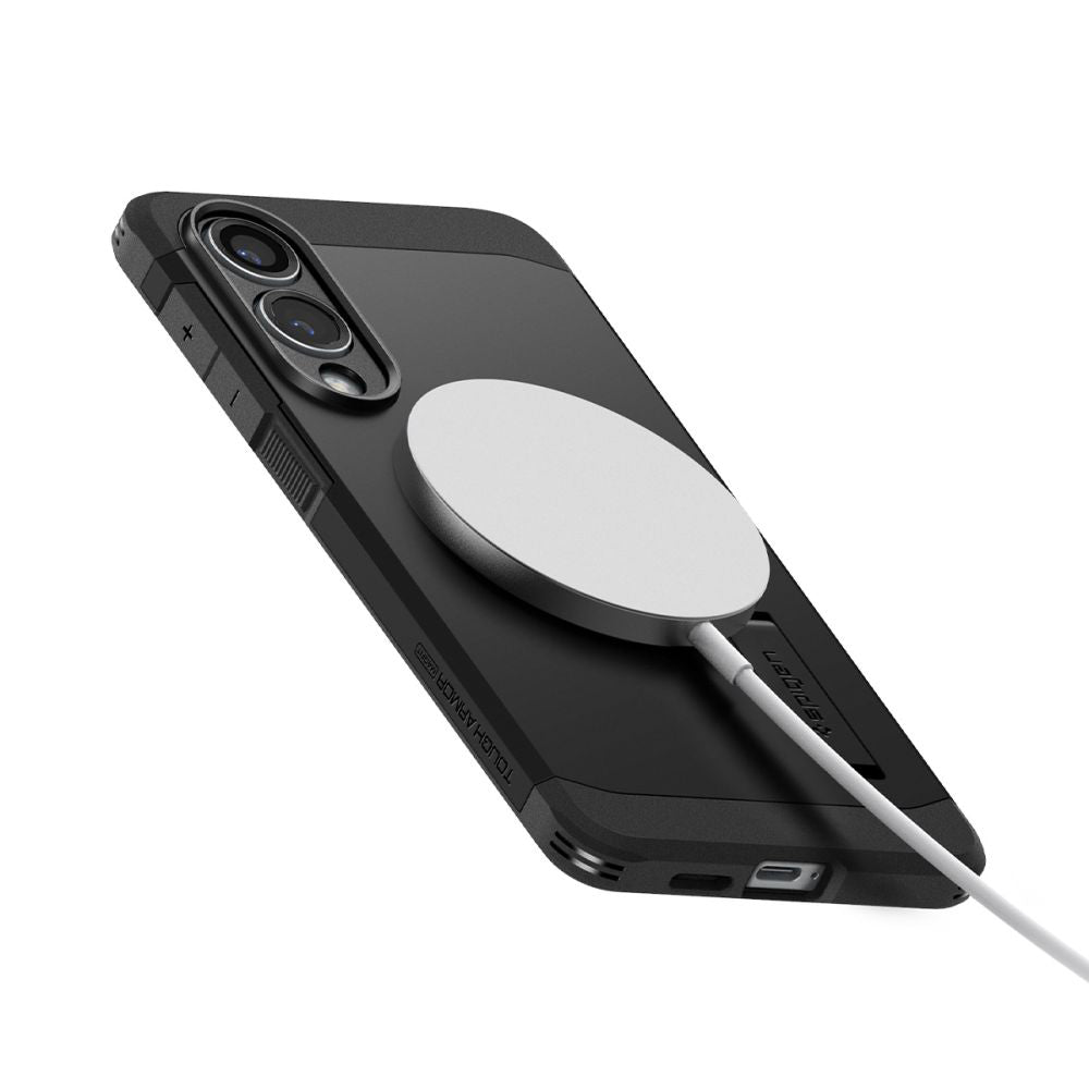 Husă Spigen Tough Armor MagSafe Galaxy S25 Edge – Negru – imagine 5