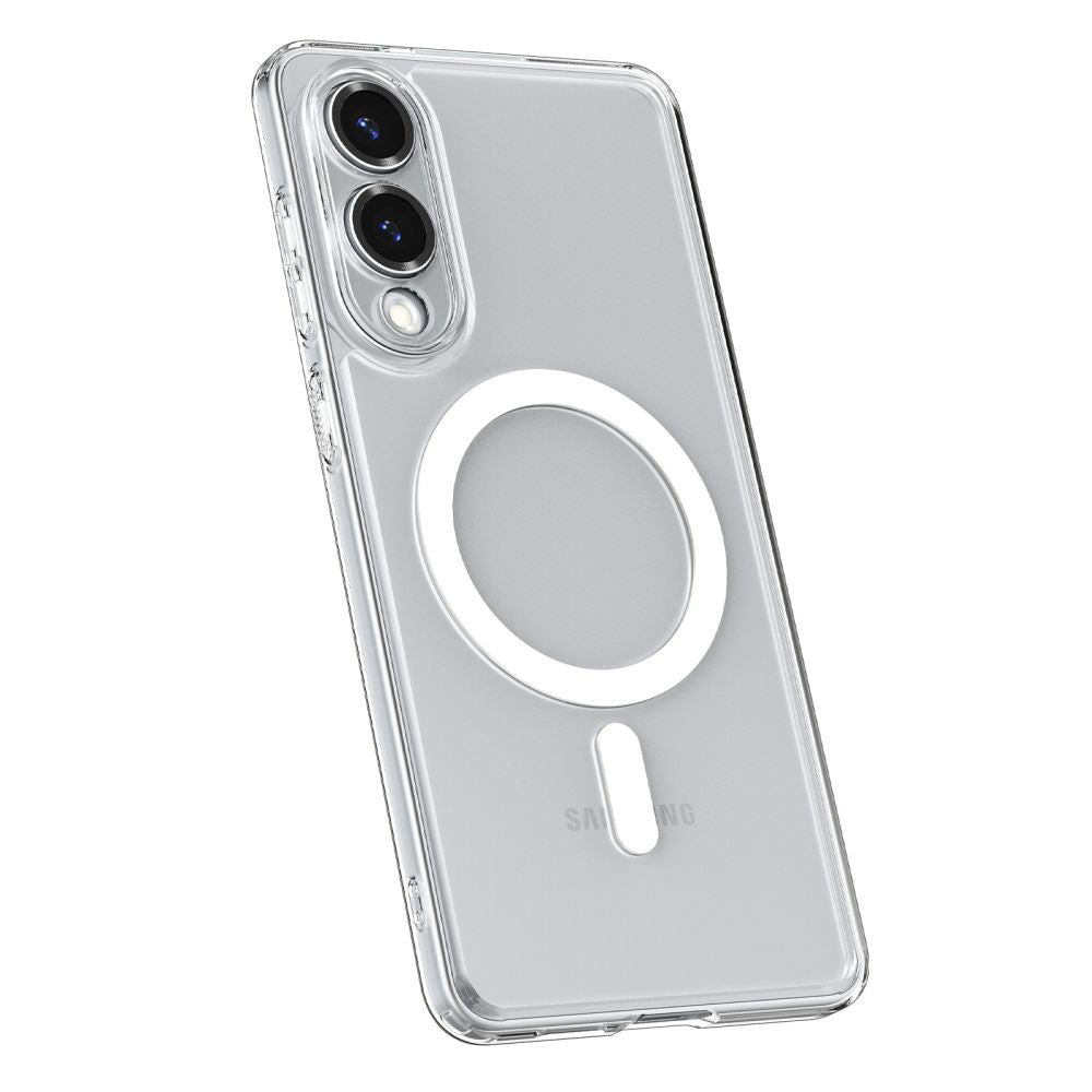 Husă Spigen Ultra Hybrid MagSafe Galaxy S25 Edge – Transparent / Alb – imagine 4