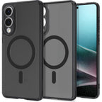Husă Spigen Ultra Hybrid MagSafe Galaxy S25 Edge – Frost Black (negru mat translucid) – imagine 7