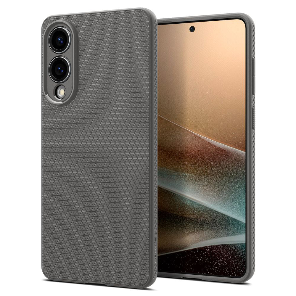 Husă Spigen Liquid Air Galaxy S25 Edge – Marble Grey (gri) – imagine 7