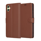 Husă portofel Techsuit Leather Folio Galaxy A05 – Maro – imagine 1