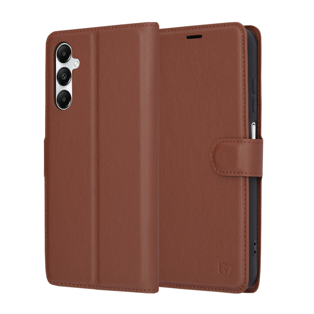 Husă portofel Techsuit Leather Folio Galaxy A05s – Maro – imagine 7