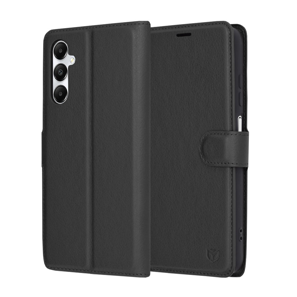 Husă portofel Techsuit Leather Folio Galaxy A05s – Negru – imagine 1