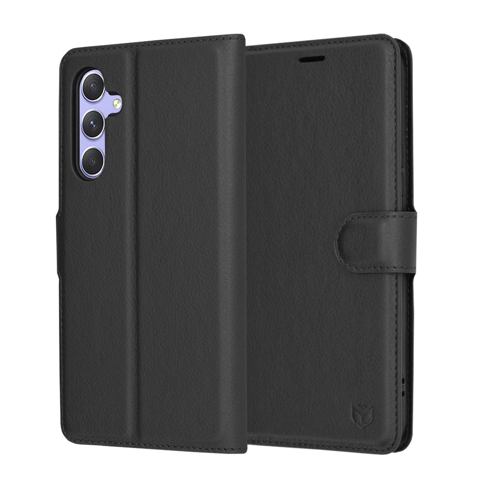 Husă portofel Techsuit Leather Folio Galaxy A54 5G – Negru – imagine 7