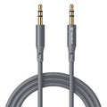 Cablu AUX jack 3,5 mm la jack 3,5 mm, 1 m, gri – Techsuit AC3 – imagine 1