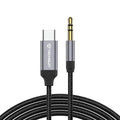 Adaptor audio USB-C la jack 3,5 mm, DAC, 0,5 m, gri – Techsuit AC11 – imagine 1