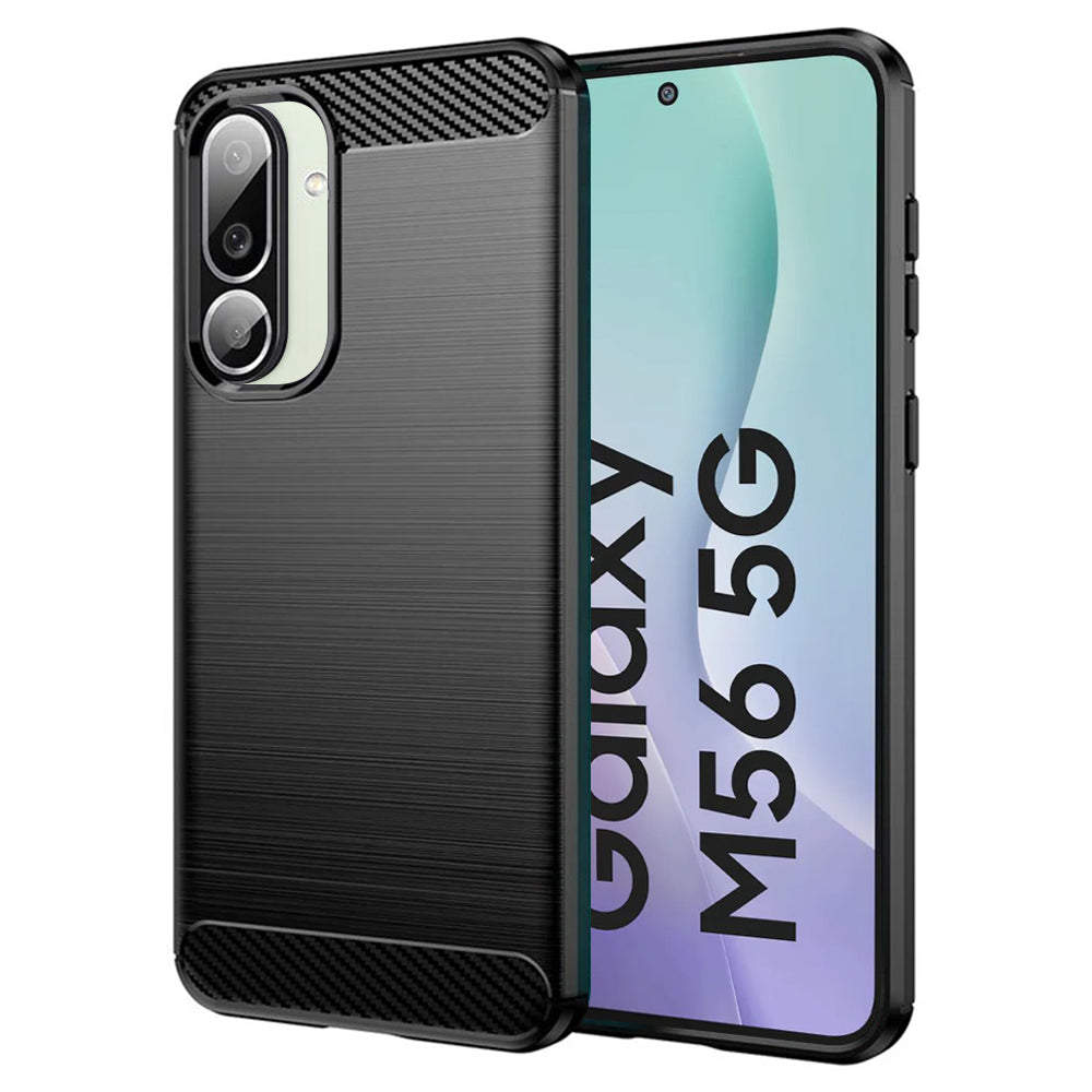 Husă Techsuit Carbon Silicone Galaxy M56 – imagine 1