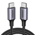 Cablu Ugreen US261 USB-C la USB-C 60W, 1 m – imagine 1