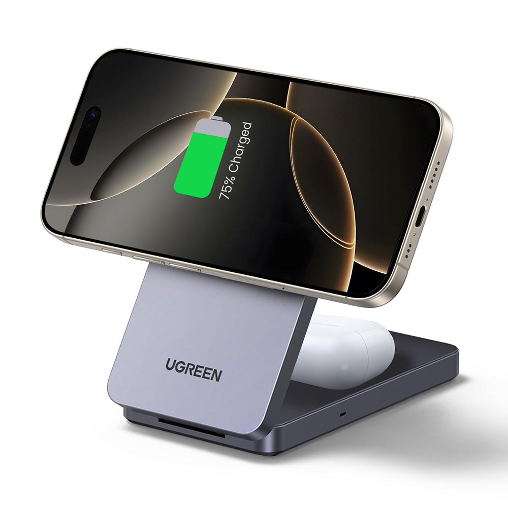 Stand încărcare wireless 2 în 1 Ugreen W528 MagSafe – imagine 1