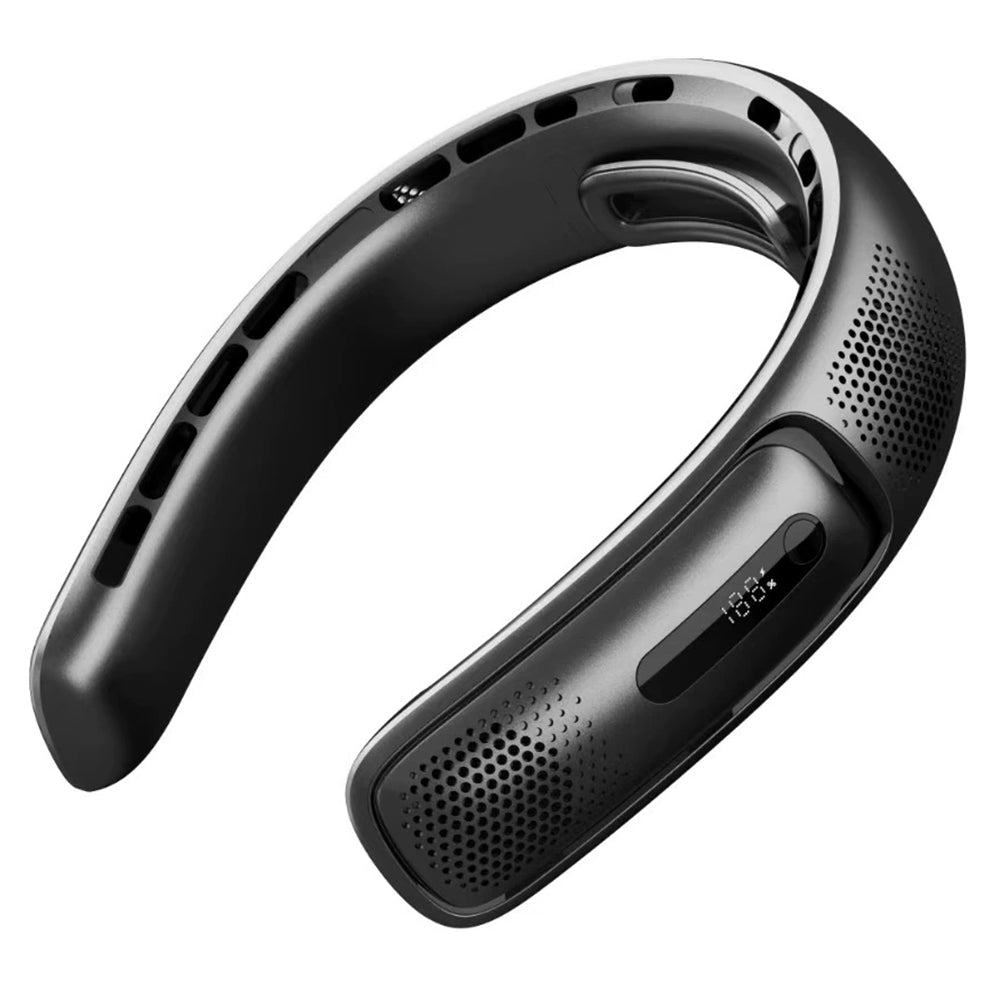 Ventilator de gât, 4 guri de aer, 4000 mAh, negru – Techsuit S11 – imagine 2