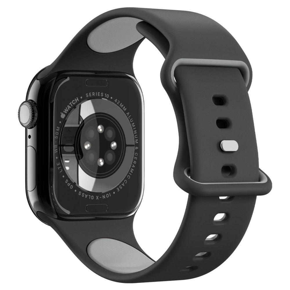 Curea din silicon Spigen Nano Pop Apple Watch 38 / 40 / 41 / 42 mm – Negru (Black Sesame) – imagine 9