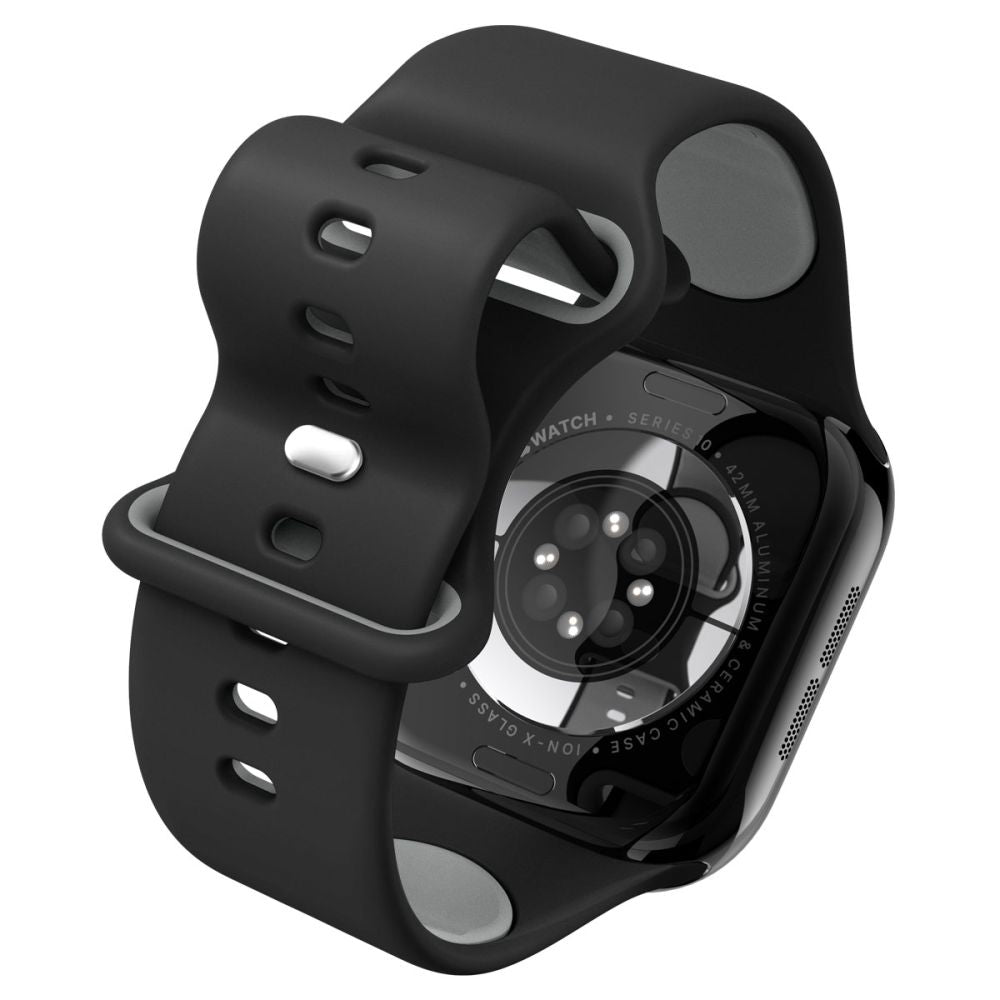 Curea din silicon Spigen Nano Pop Apple Watch 38 / 40 / 41 / 42 mm – Negru (Black Sesame) – imagine 10