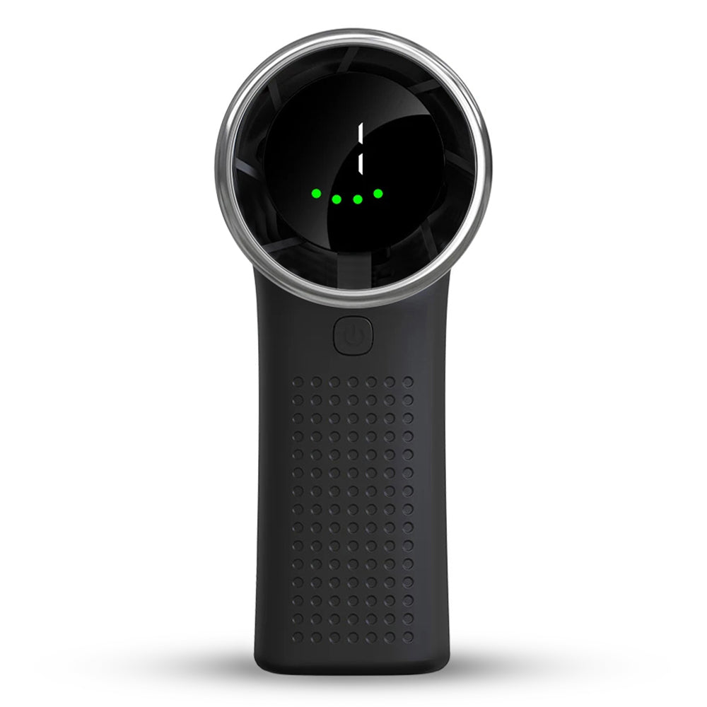 Ventilator portabil de mână, LED, 3600 mAh, USB-C, negru – Techsuit A8 – imagine 1