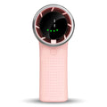 Ventilator portabil de mână, LED, 3600 mAh, USB-C, roz – Techsuit A8 – imagine 1