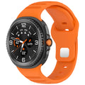 Curea Samsung Galaxy Watch8 40 mm Techsuit W050, silicon, portocaliu – imagine 1