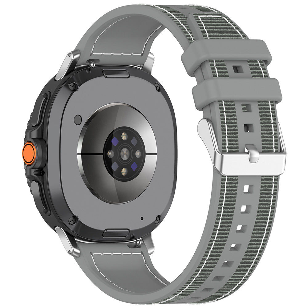Curea Samsung Galaxy Watch8 40 mm Techsuit W051, nailon, gri – imagine 1