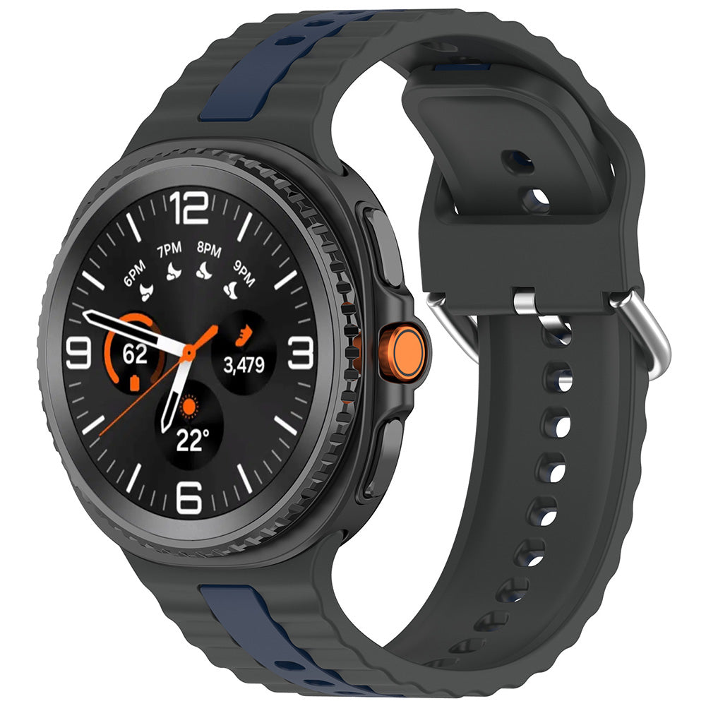 Curea Samsung Galaxy Watch8 40 mm Techsuit W078, silicon, gri închis – imagine 1