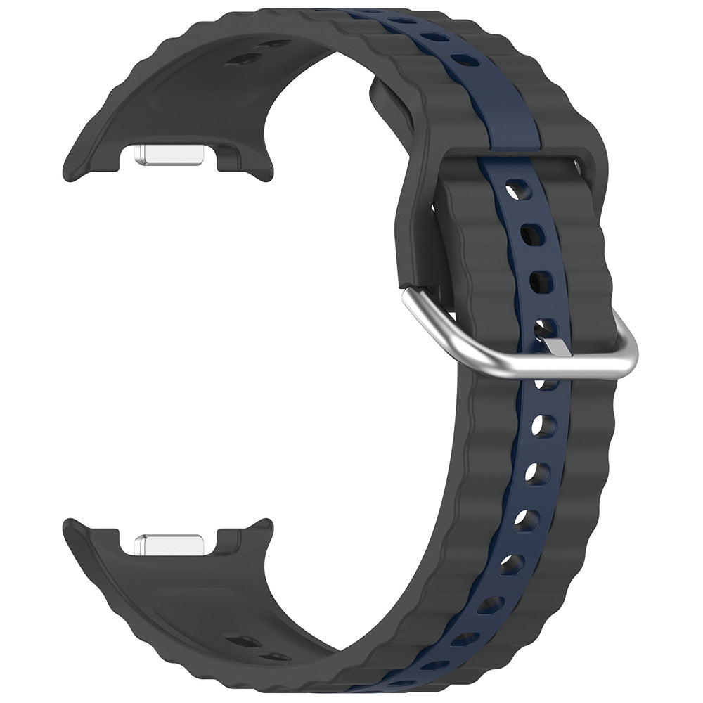 Curea Samsung Galaxy Watch8 40 mm Techsuit W078, silicon, gri închis – imagine 2