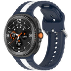 Curea Samsung Galaxy Watch8 40 mm Techsuit W078, silicon, denim închis – imagine 1