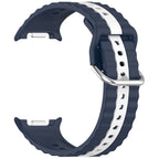 Curea Samsung Galaxy Watch8 40 mm Techsuit W078, silicon, denim închis – imagine 2