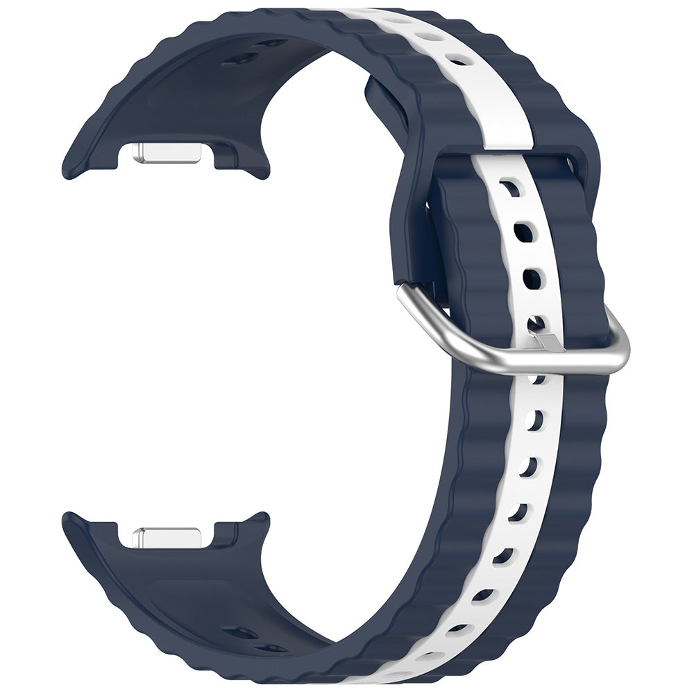 Curea Samsung Galaxy Watch8 40 mm Techsuit W078, silicon, denim închis – imagine 2