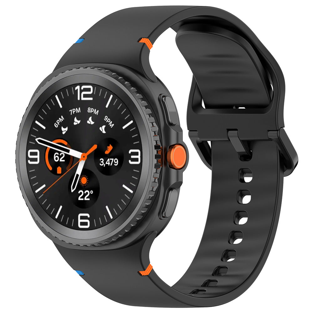 Curea Samsung Galaxy Watch8 40 mm Techsuit W079, silicon, negru – imagine 1