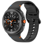 Curea Samsung Galaxy Watch8 40 mm Techsuit W079, silicon, negru – imagine 1