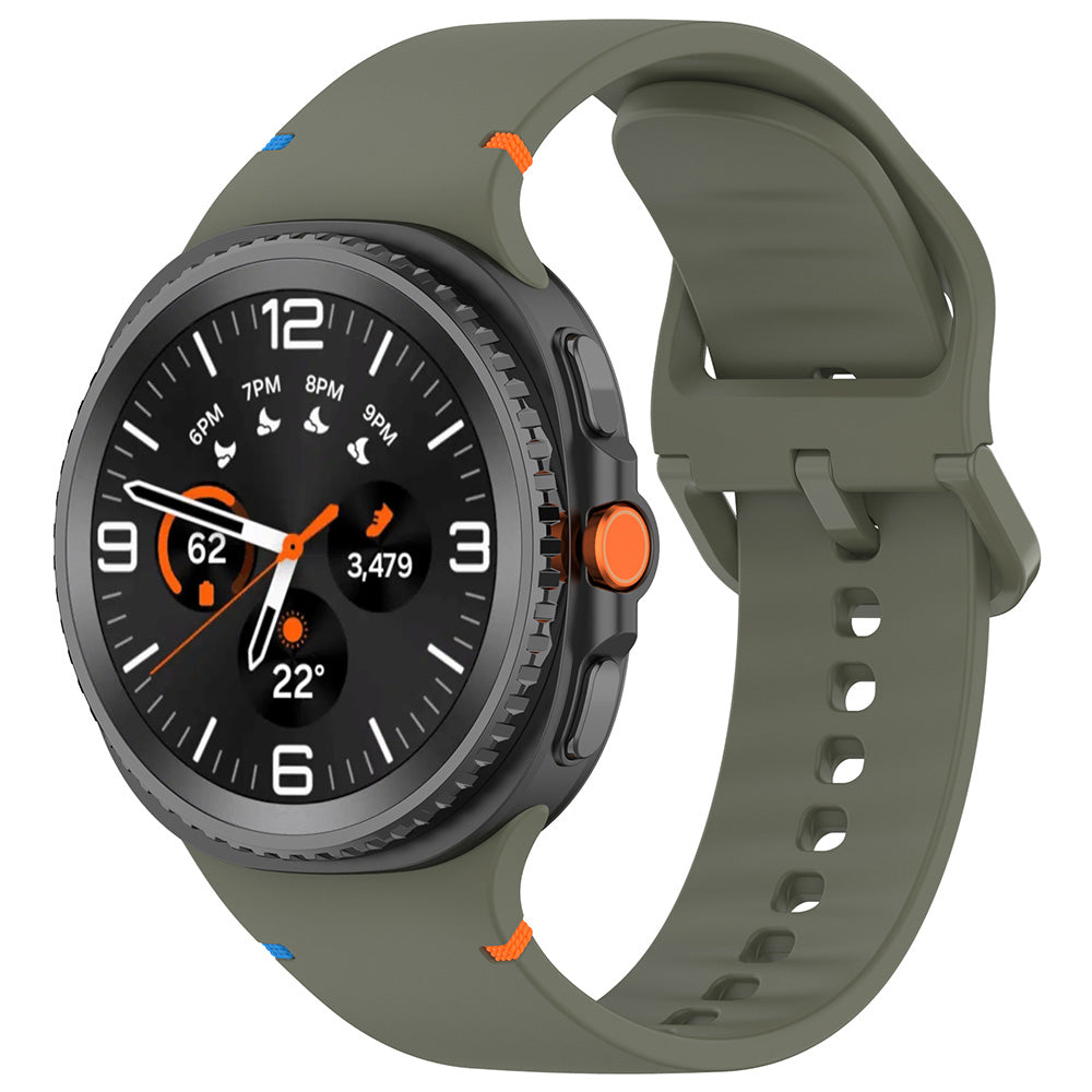 Curea Samsung Galaxy Watch8 40 mm Techsuit W079, silicon, verde pin – imagine 1