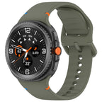 Curea Samsung Galaxy Watch8 40 mm Techsuit W079, silicon, verde pin – imagine 1
