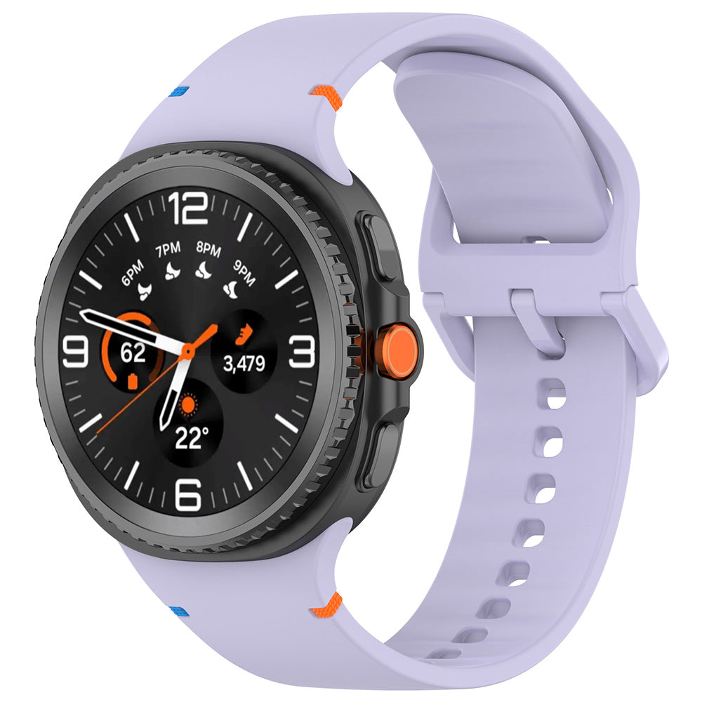 Curea Samsung Galaxy Watch8 40 mm Techsuit W079, silicon, liliac pal – imagine 1
