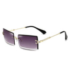 Ochelari soare fără ramă, lentile colorate, UV – Techsuit 16031 – Mov – imagine 4