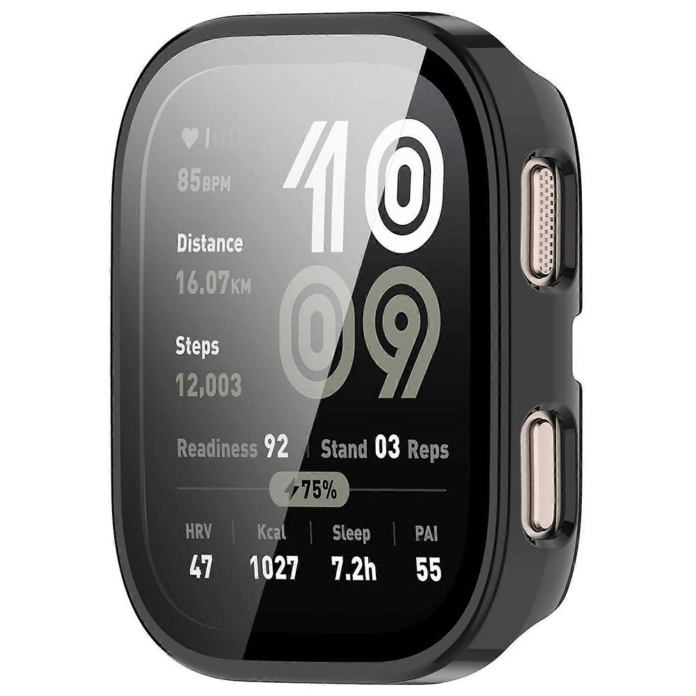 Husă cu folie Amazfit Bip 6 Techsuit Defense360 Pro, negru – imagine 2