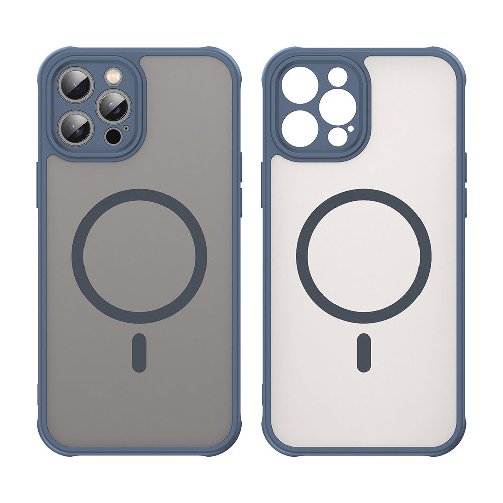 Husă Techsuit HaloFrost II MagSafe iPhone 12 Pro Max – Bleumarin – imagine 4