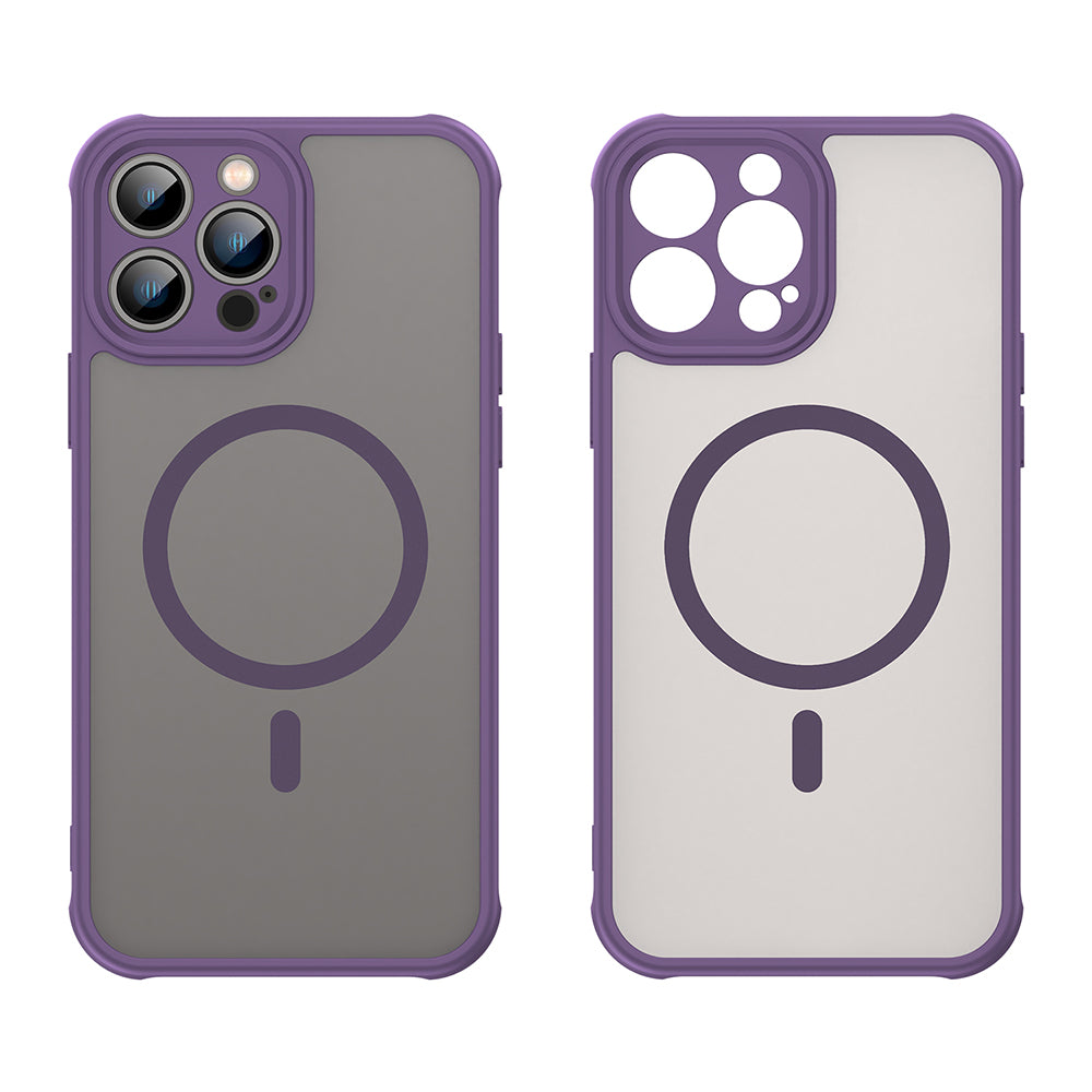 Husă Techsuit HaloFrost II MagSafe iPhone 13 Pro – Mov – imagine 6