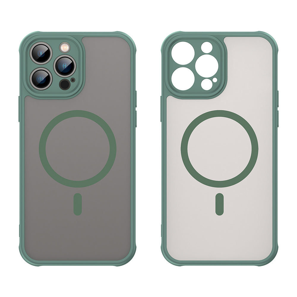 Husă Techsuit HaloFrost II MagSafe iPhone 13 Pro Max – Verde – imagine 6
